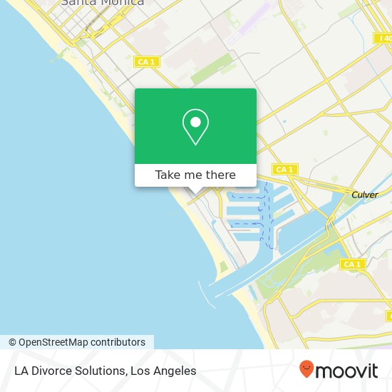LA Divorce Solutions map