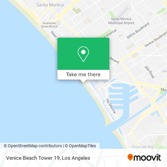 Mapa de Venice Beach Tower 19