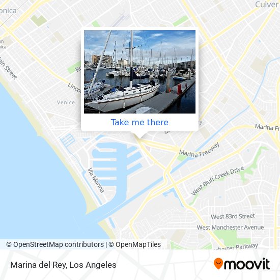 Marina del Rey map