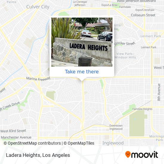 Ladera Heights map