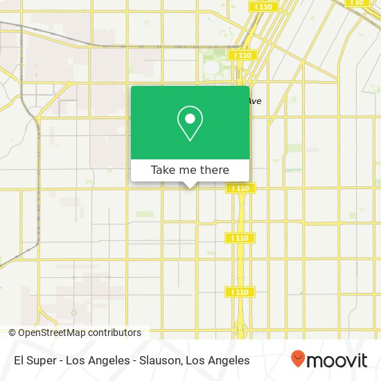 Mapa de El Super - Los Angeles - Slauson