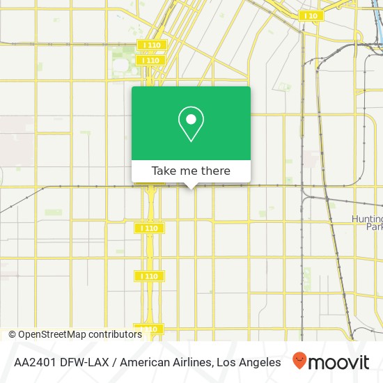 AA2401 DFW-LAX / American Airlines map