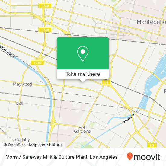 Vons / Safeway Milk & Culture Plant map