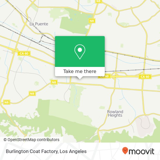 Mapa de Burlington Coat Factory