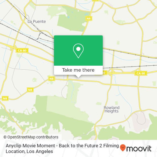 Mapa de Anyclip Movie Moment - Back to the Future 2 Filming Location