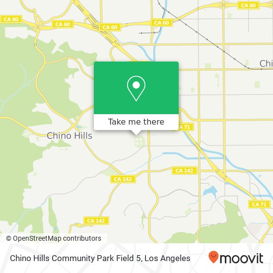 Chino Hills Community Park Field 5 map