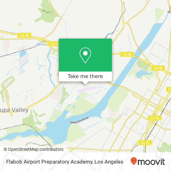 Flabob Airport Preparatory Academy map