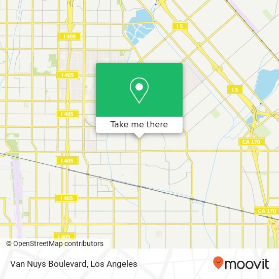 Mapa de Van Nuys Boulevard