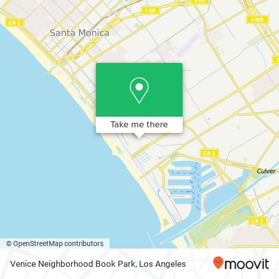 Venice Neighborhood Book Park map