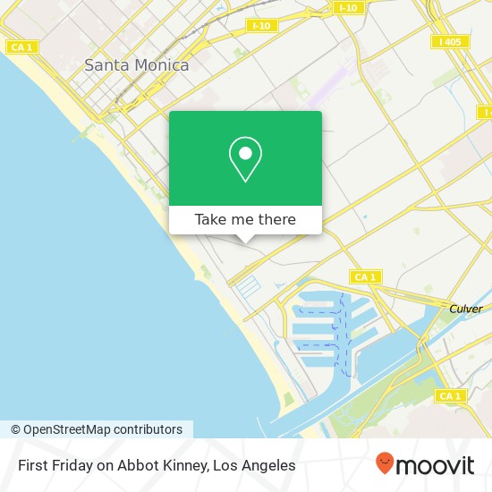 Mapa de First Friday on Abbot Kinney