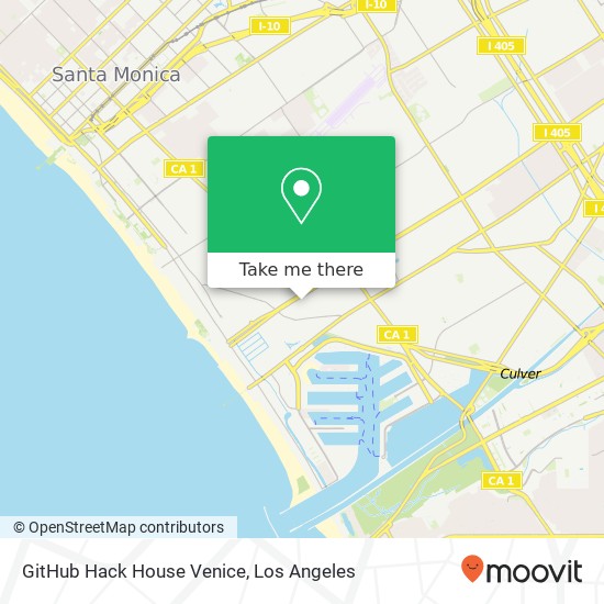 Mapa de GitHub Hack House Venice