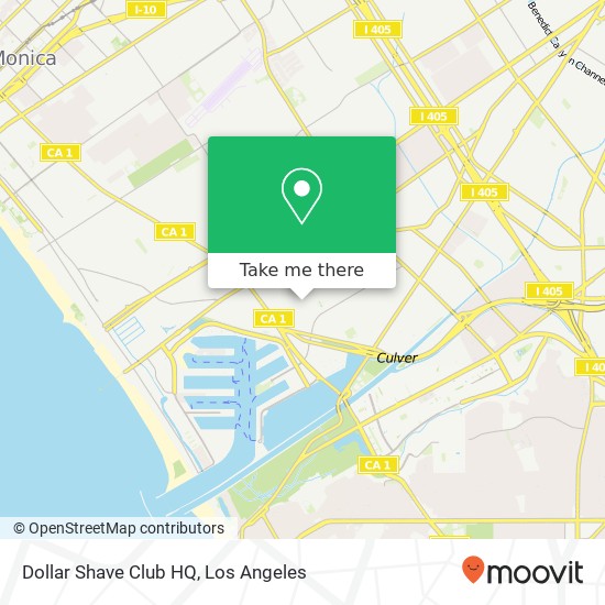 Dollar Shave Club HQ map