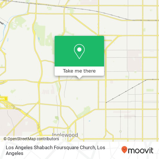 Los Angeles Shabach Foursquare Church map