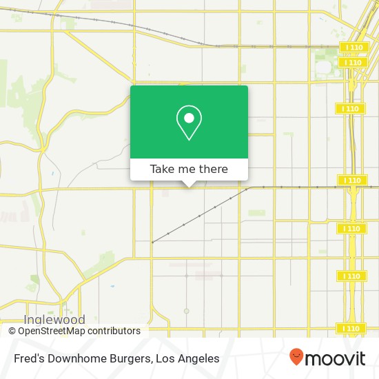 Fred's Downhome Burgers map