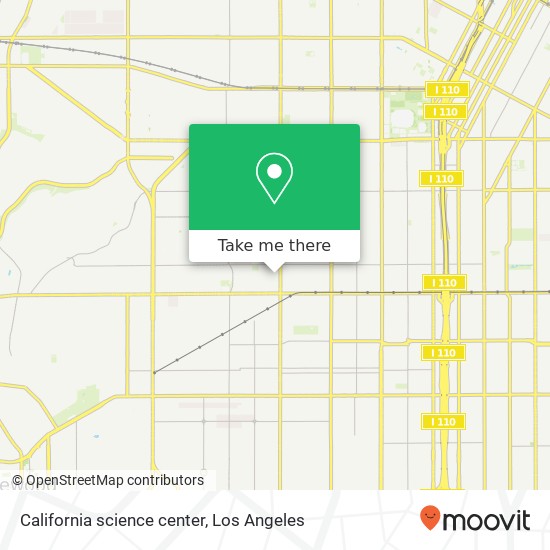 Mapa de California science center