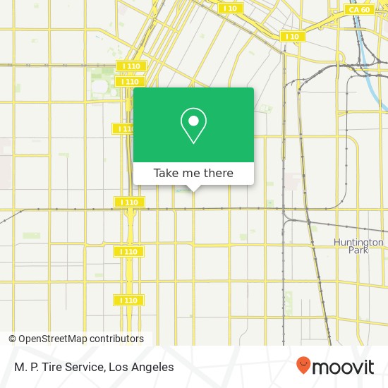 M. P. Tire Service map