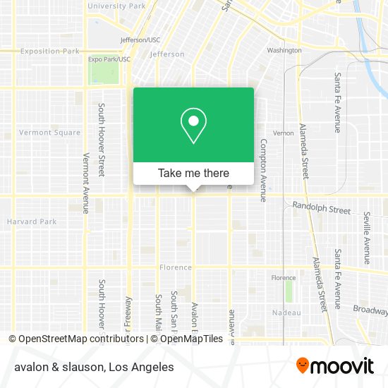 Mapa de avalon & slauson