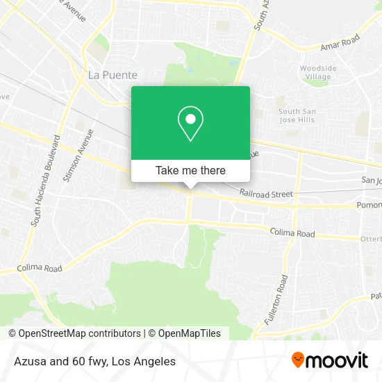 Mapa de Azusa and 60 fwy