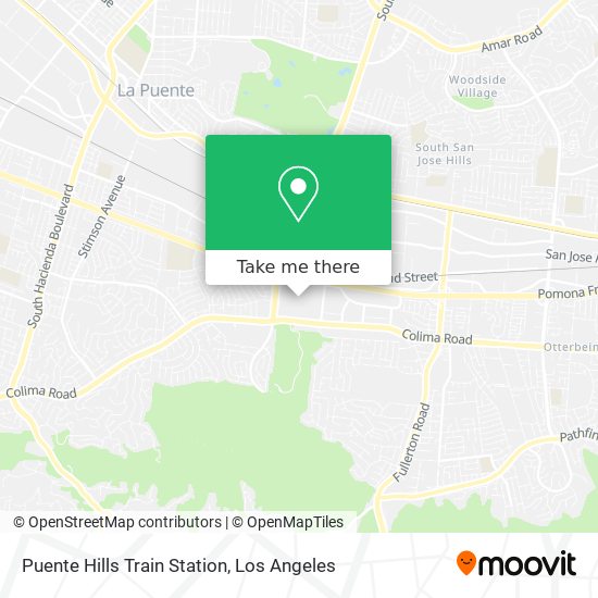 Mapa de Puente Hills Train Station