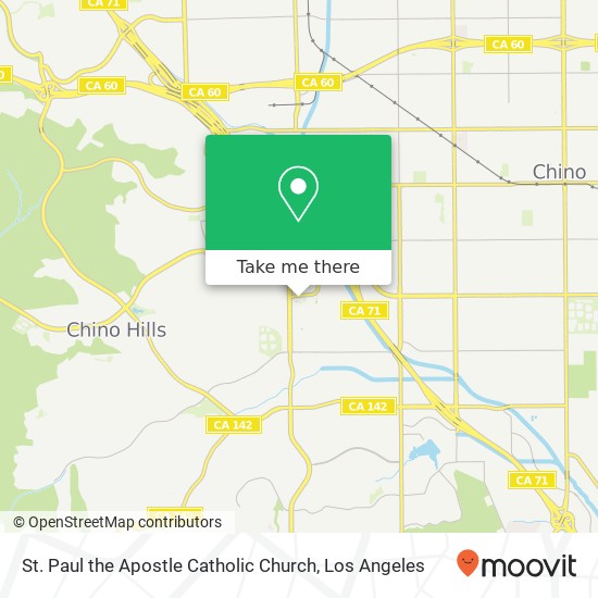 St. Paul the Apostle Catholic Church map