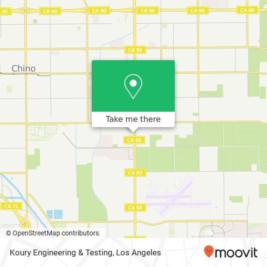 Koury Engineering & Testing map