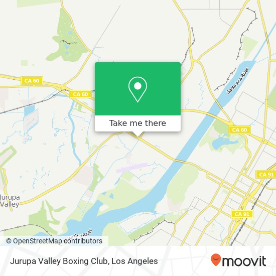 Mapa de Jurupa Valley Boxing Club