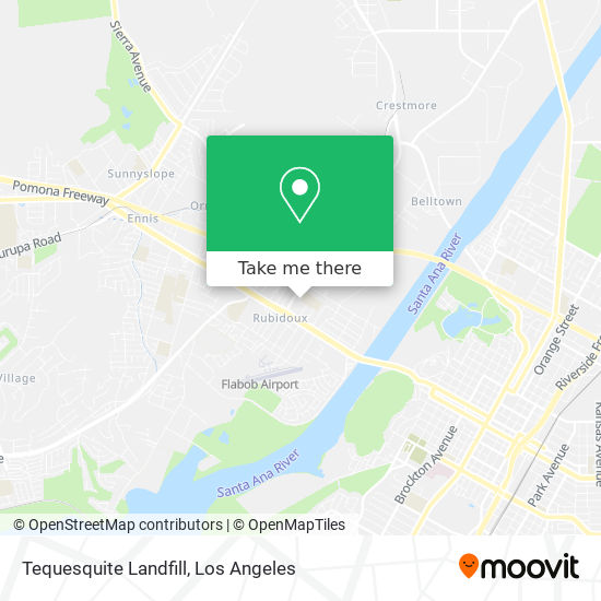 Tequesquite Landfill map