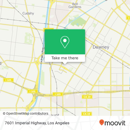 7601 Imperial Highway map