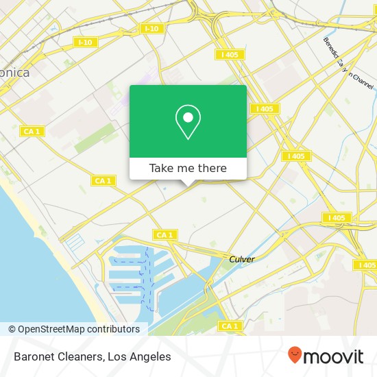 Baronet Cleaners map