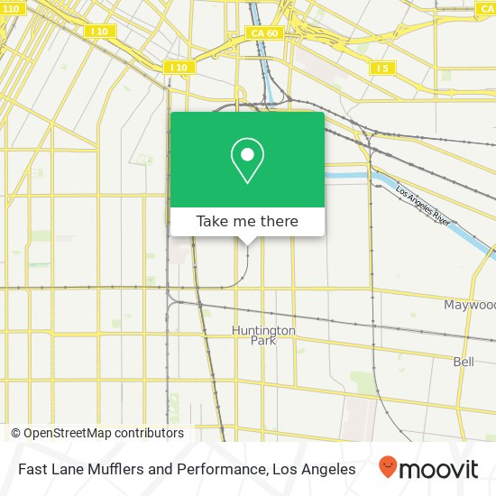 Mapa de Fast Lane Mufflers and Performance