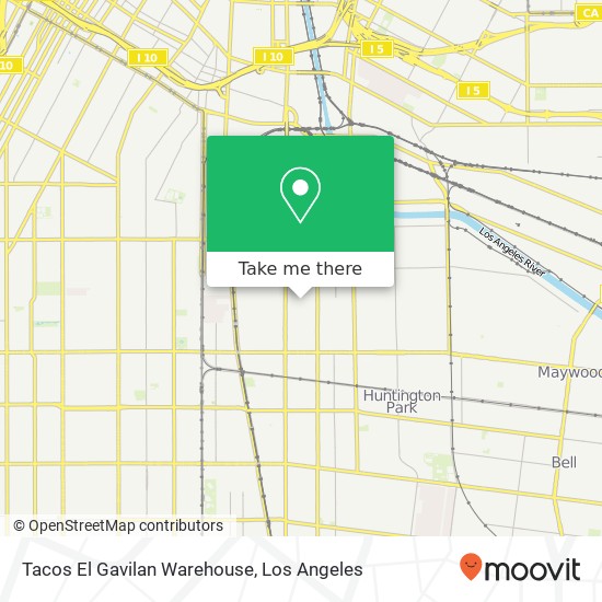 Mapa de Tacos El Gavilan Warehouse
