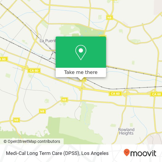 Medi-Cal Long Term Care (DPSS) map