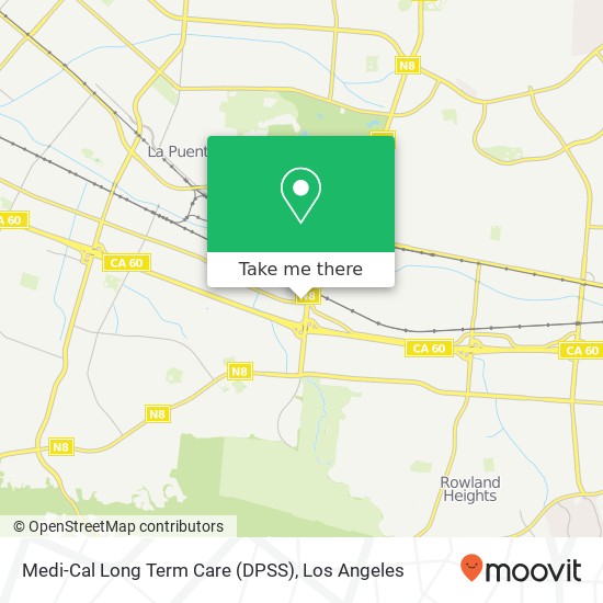 Mapa de Medi-Cal Long Term Care (DPSS)