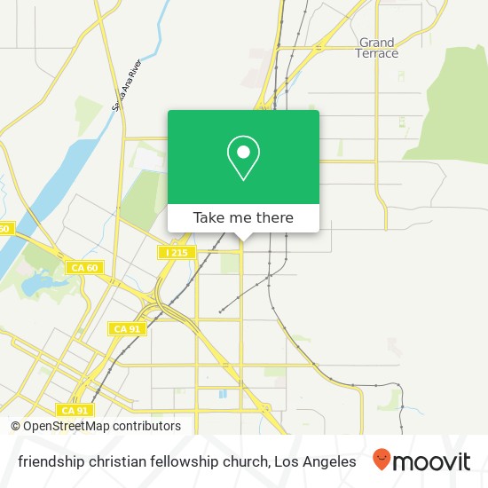 friendship christian fellowship church map