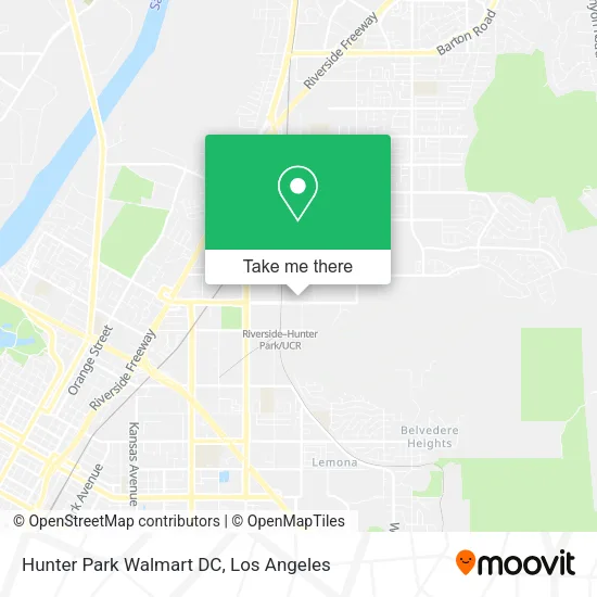 Mapa de Hunter Park Walmart DC