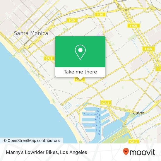 Mapa de Manny's Lowrider Bikes