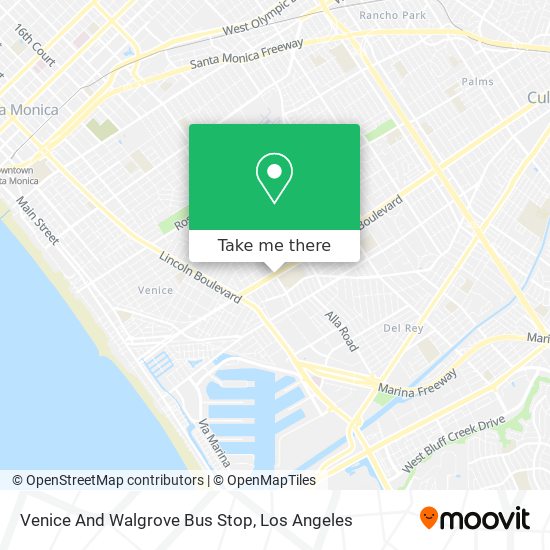 Mapa de Venice And Walgrove Bus Stop