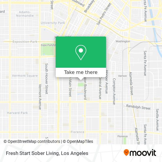 Fresh Start Sober Living map