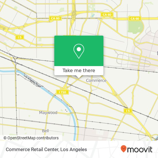 Commerce Retail Center map