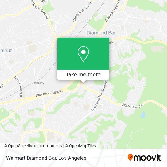 Mapa de Walmart  Diamond Bar