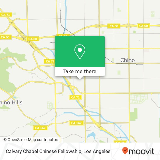 Calvary Chapel Chinese Fellowship map