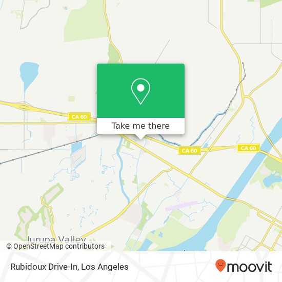 Rubidoux Drive-In map