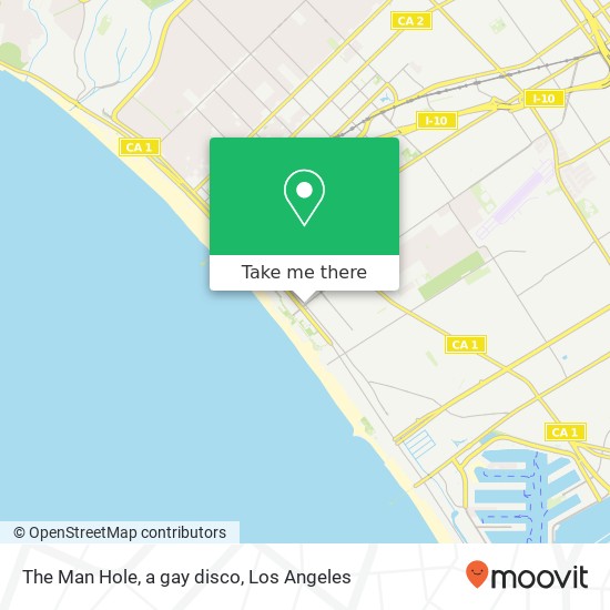Mapa de The Man Hole, a gay disco