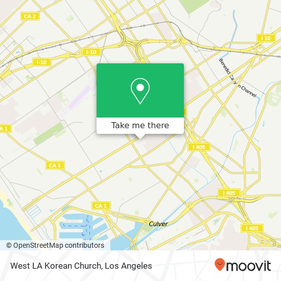 West LA Korean Church map