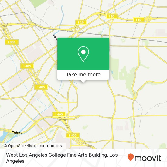 West Los Angeles College Fine Arts Building map
