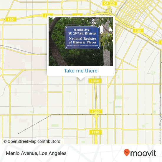 Menlo Avenue map