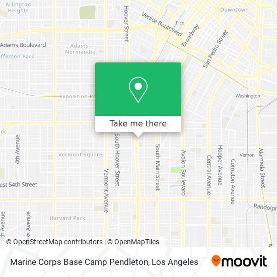 Marine Corps Base Camp Pendleton map