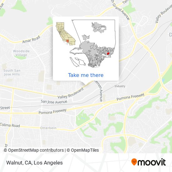 Walnut, CA map