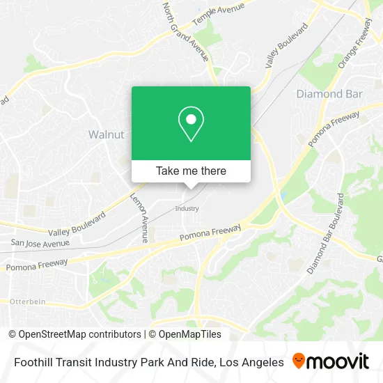Foothill Transit Industry Park And Ride map