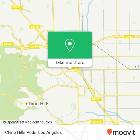 Chino Hills Peds map